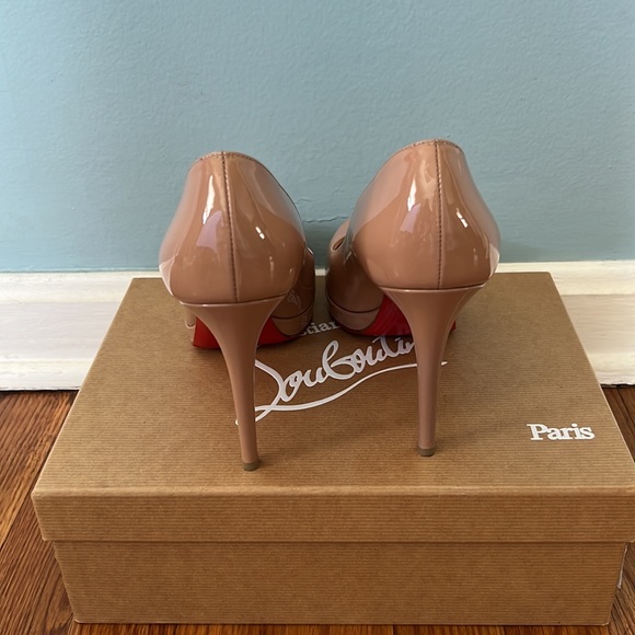 Christian Louboutin - New Simple Pump 100 Patent Calf size 38.5 Nude - Picture 3 of 8